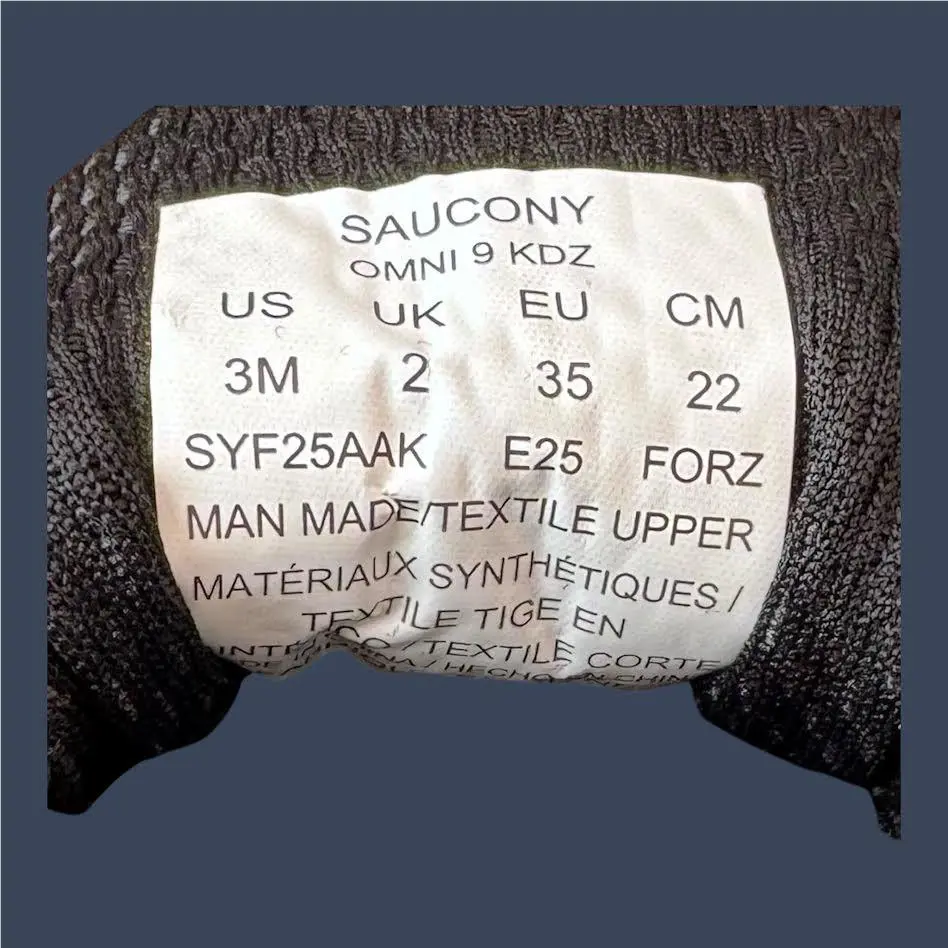 Saucony shoes - Saucony Omni 9 KDZ Kids Triple Black – SYF25AAK 10