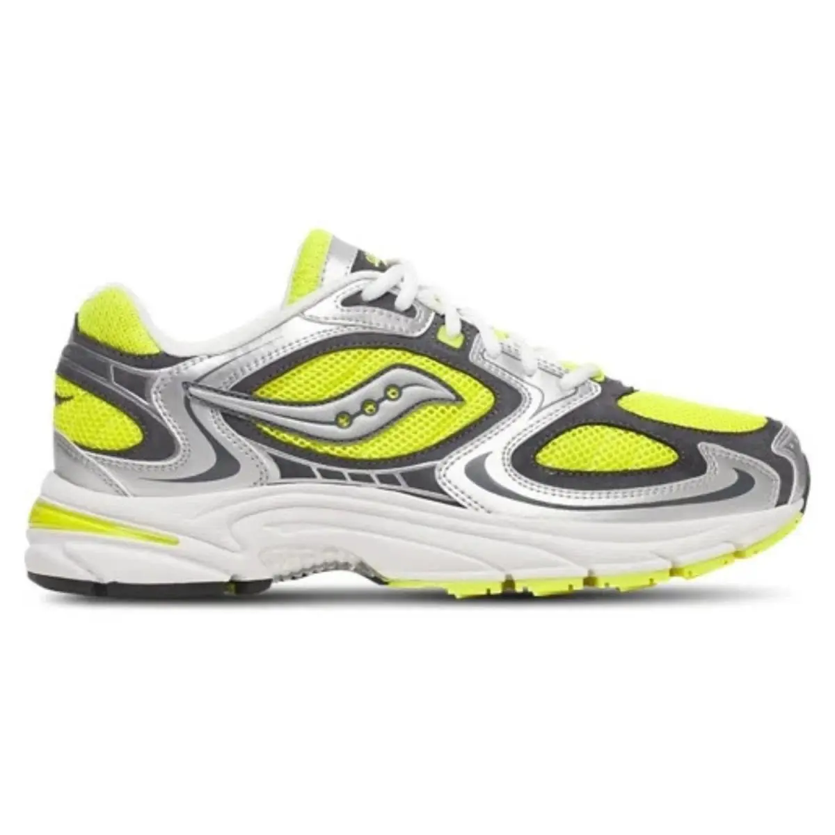 Saucony Grid Jazz 9 S70899-8 Sneakers Men`s Yellow Silver Running Shoes LIQ163 - Yellow