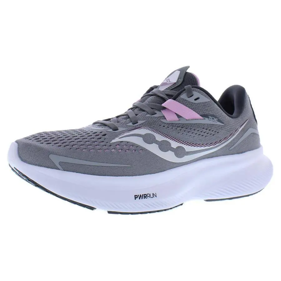 Saucony Ride 15 Wide Womens Shoes - Alloy/Quartz, Main: Grey