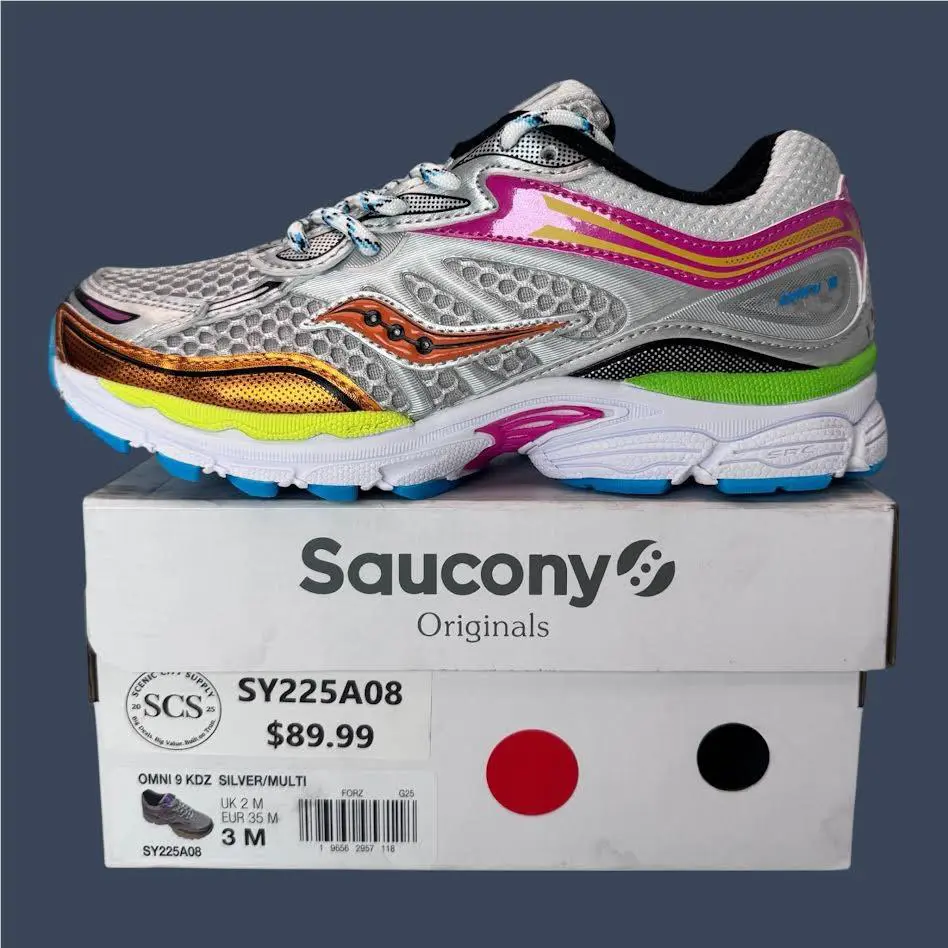 Saucony shoes - Saucony Omni 9 KDZ Kids Silver/Multi – SY225A08 7