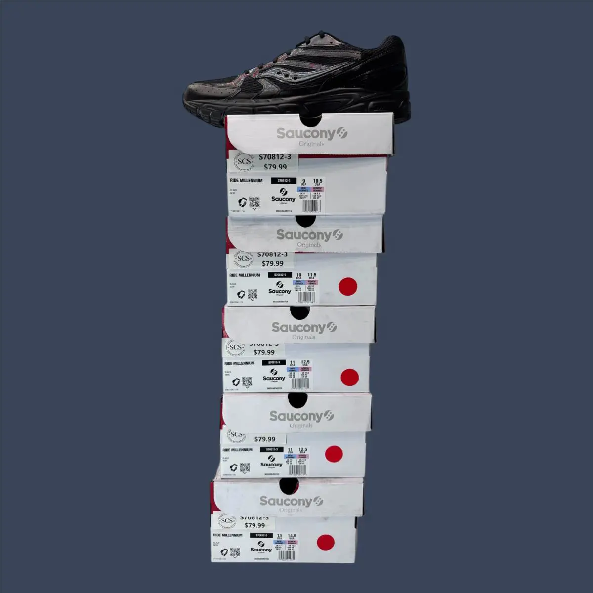 Saucony shoes - Saucony Ride Millennium Black S70812-3 3