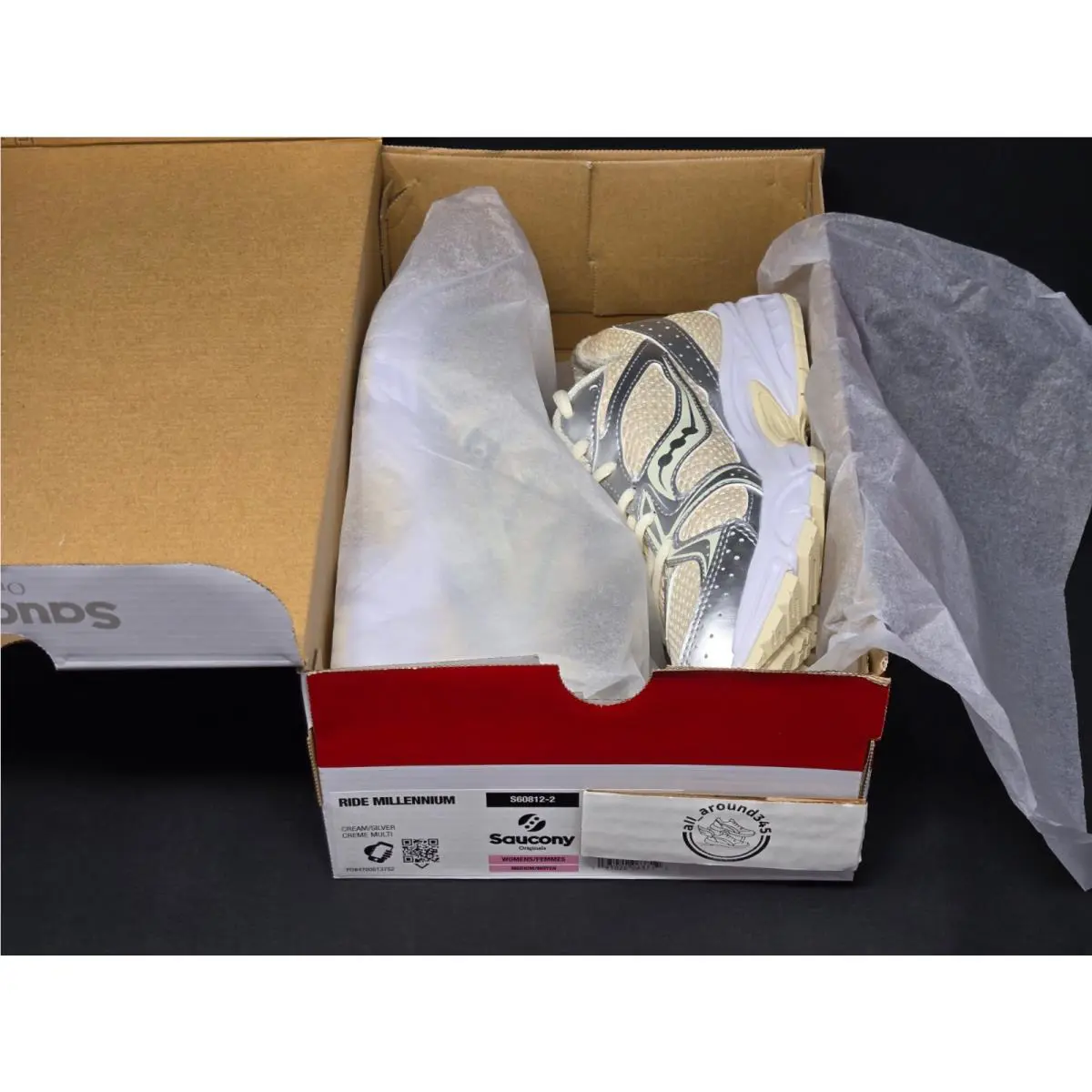 Saucony shoes - Saucony Ride Millennium - Ride Millennium - S60812-2 - Cream Silver 16