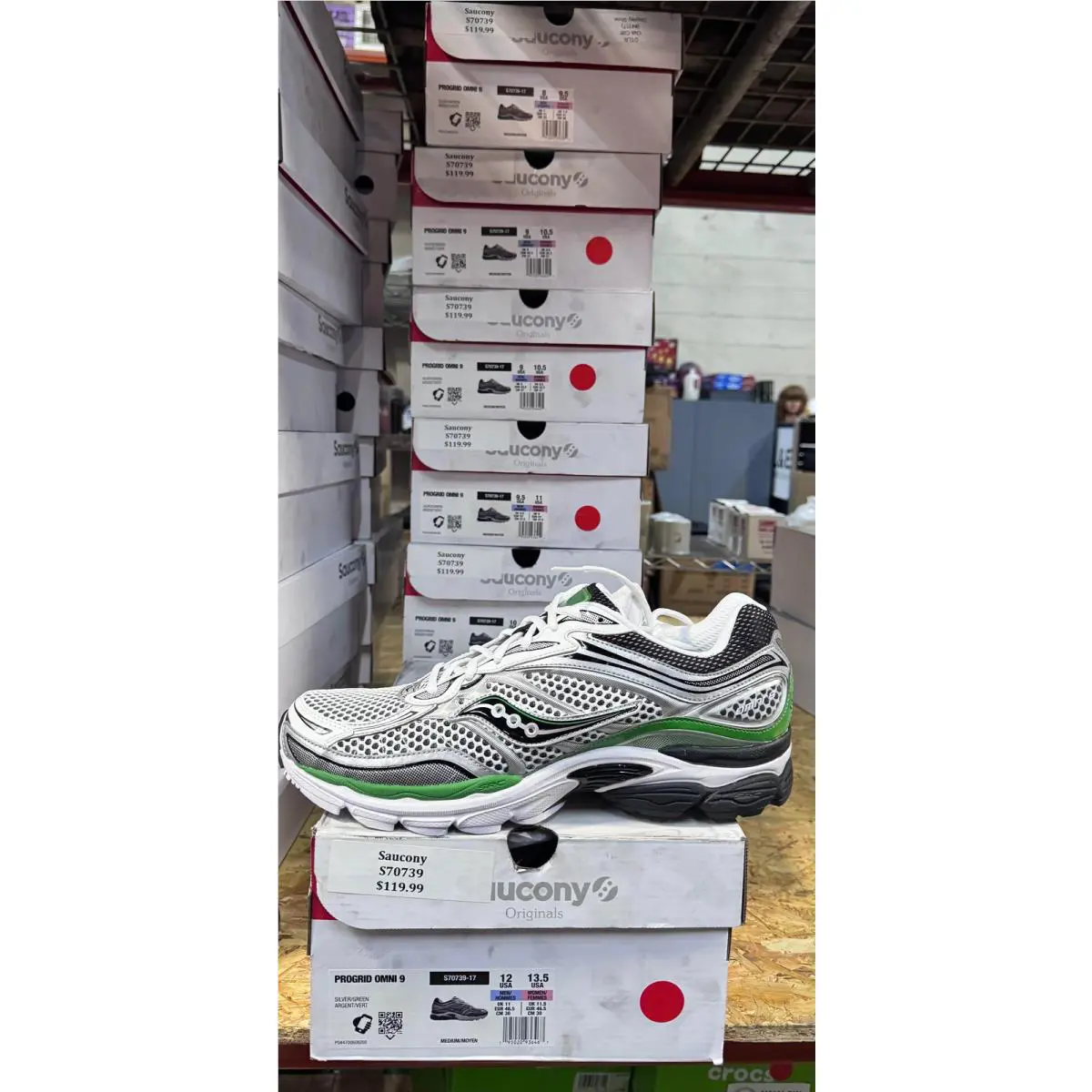 Saucony shoes - Saucony Omni 9 Silver/Green – S70739 4