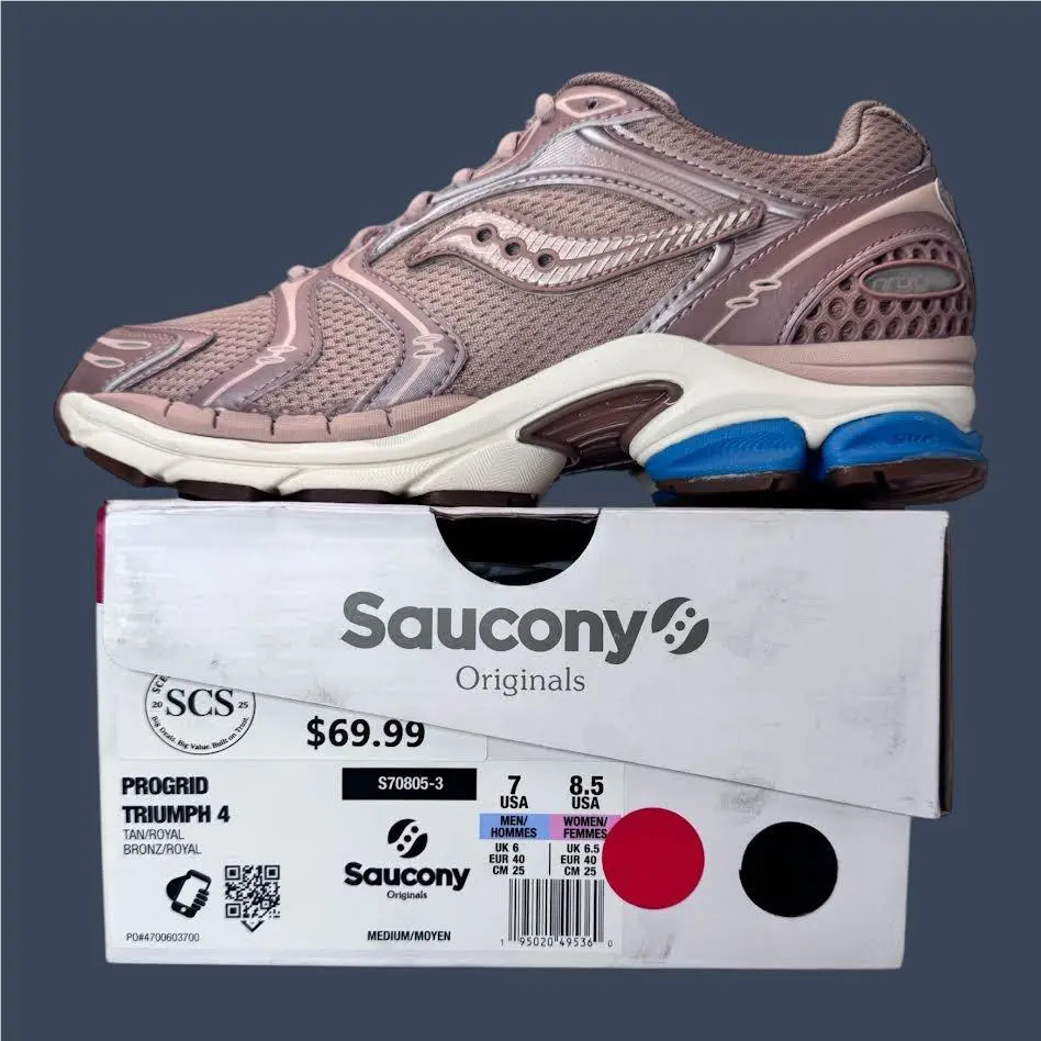 Saucony shoes - Saucony ProGrid Triumph 4 Tan/Royal – S70805-3 2