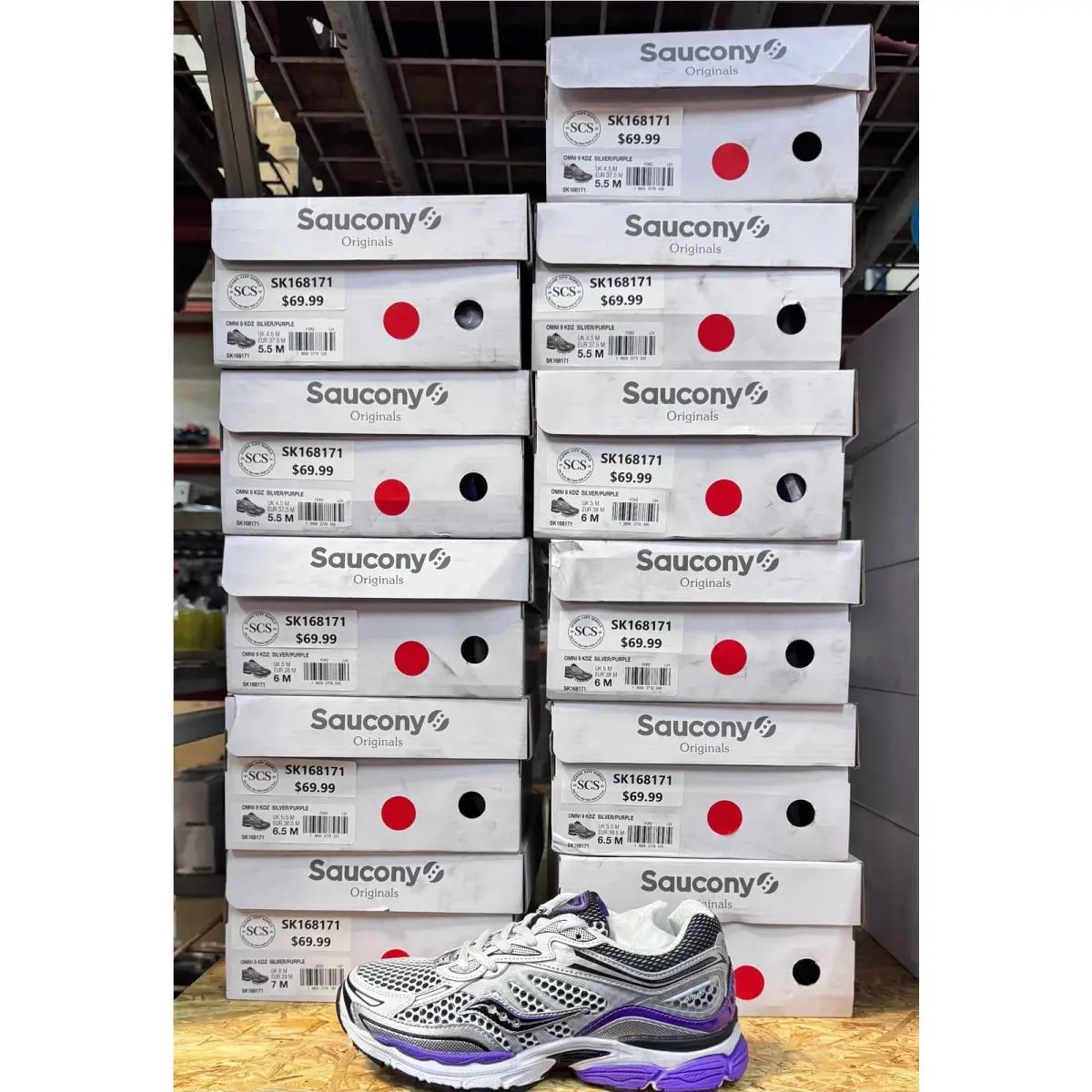 Saucony shoes - Kids Saucony Omni 9 KDZ SK168171 8