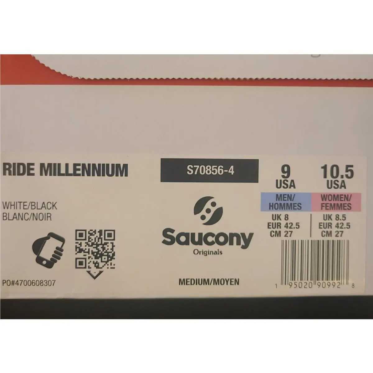 Saucony shoes - saucony millennium - millennium - s70856-4 - White 3