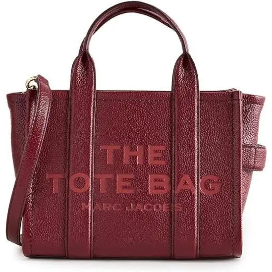 Marc Jacobs The Leather Small Tote Bag - Cherry Red H009L01SP21-602