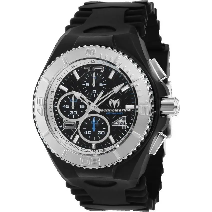 Technomarine Cruise Jellyfish Men`s 46mm Black Dial Chrono Watch TM-115110 by TechnoMarine