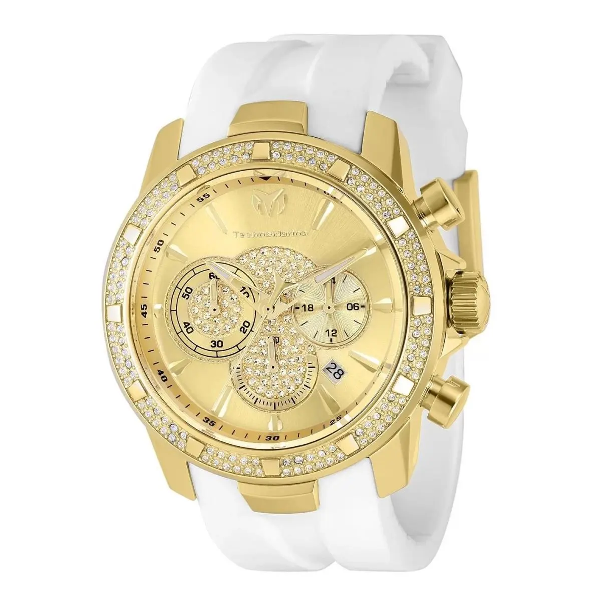 Technomarine Women`s TM-621010 UF6 Quartz 3 Hand Gold Dial Watch by TechnoMarine