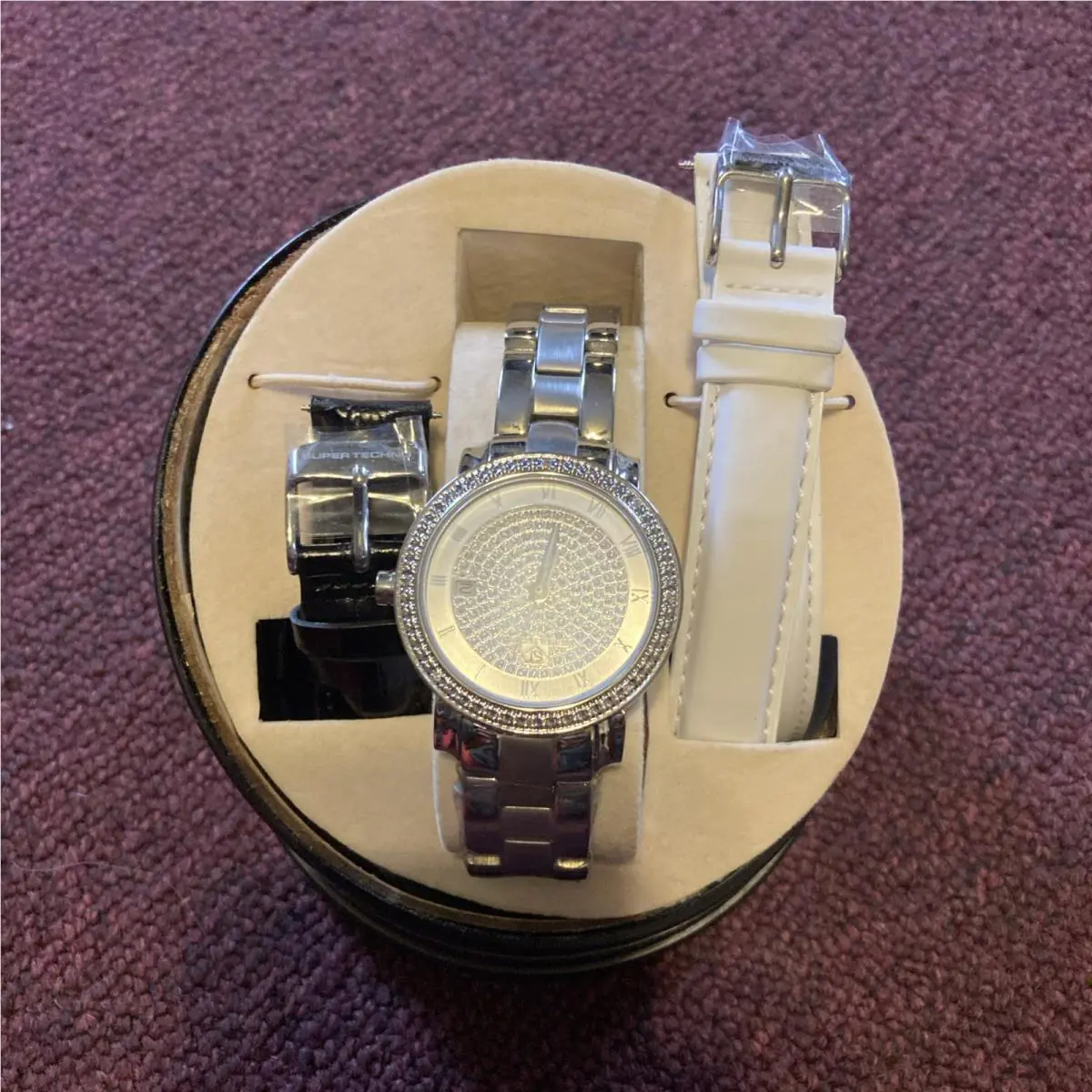 Technomarine Techno Super Techno Woman’s Diamond 0.08 Ct Watch 3 Bands Included