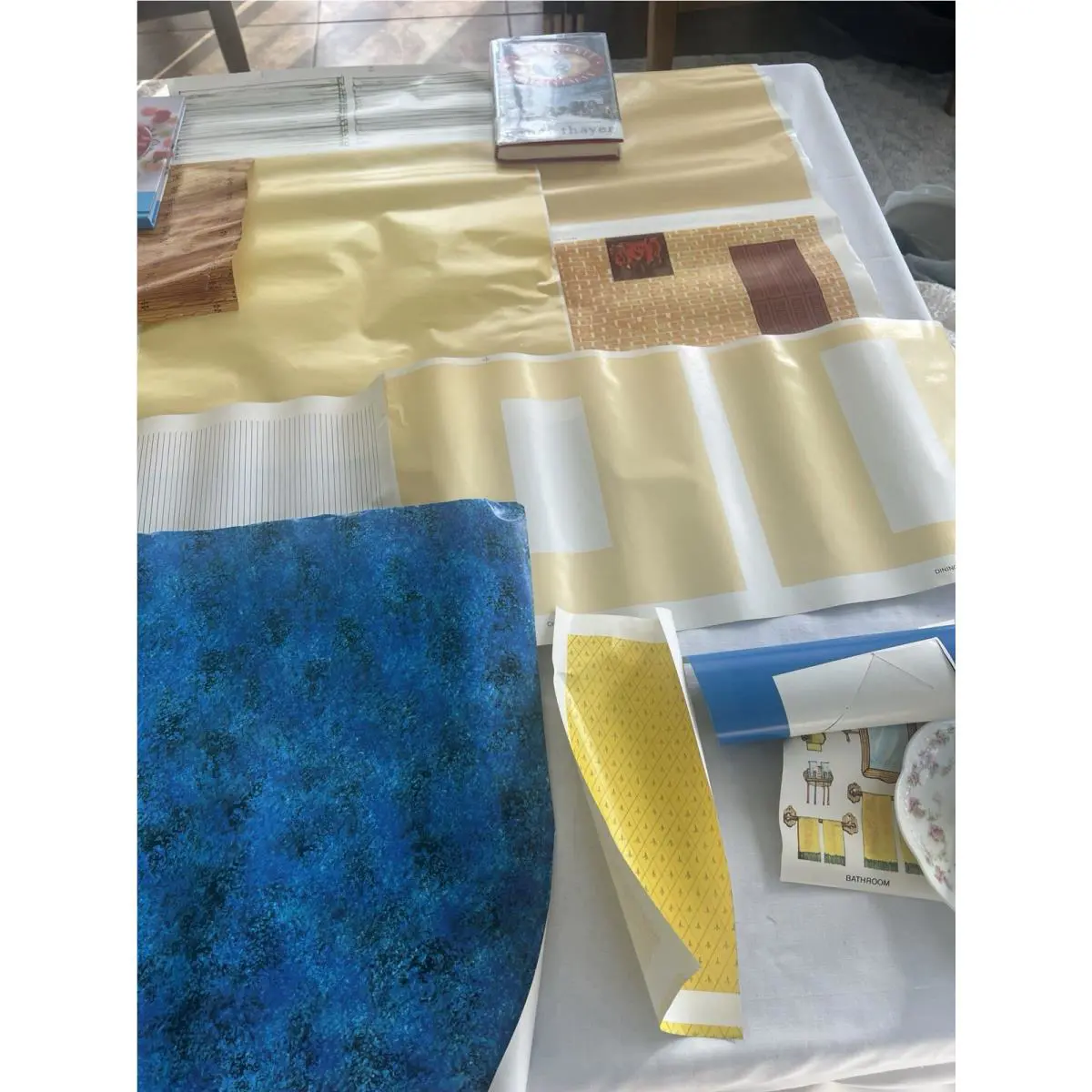 Vintage Fisher-price Dollhouse Loving Family Replacement Wallpaper Sheets K320