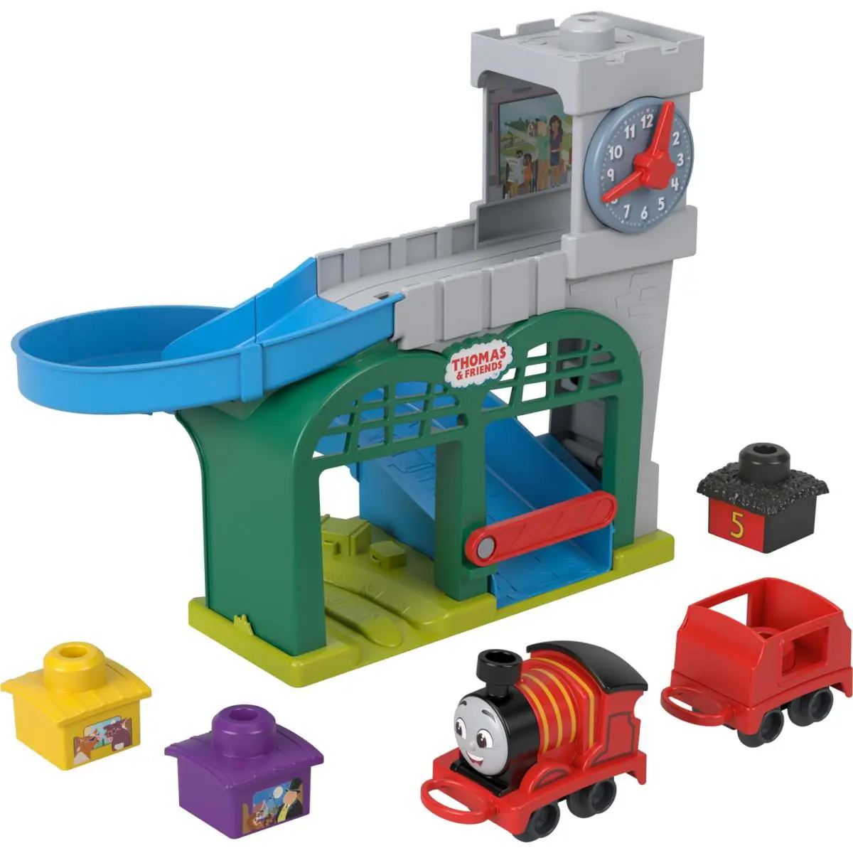 Thomas Friends Toddler Toy My First Knapford Station Train Playset with Stack