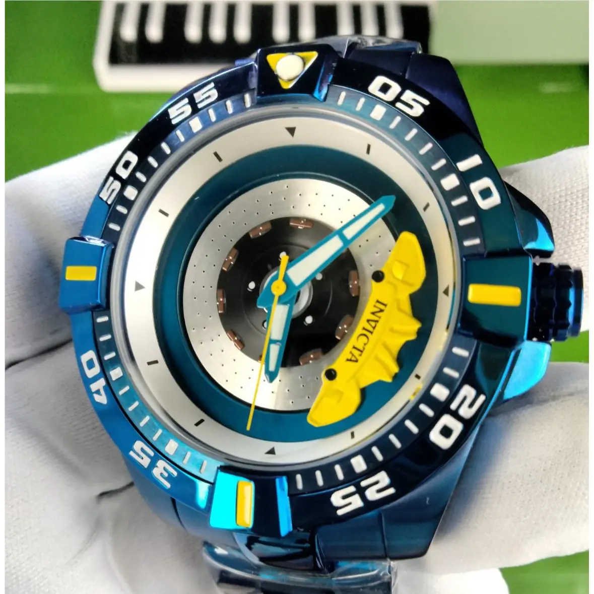 Invicta S1 Rally 37051 Automatic Men Watch 51 mm Blue Steel Zager Exclusive 100M
