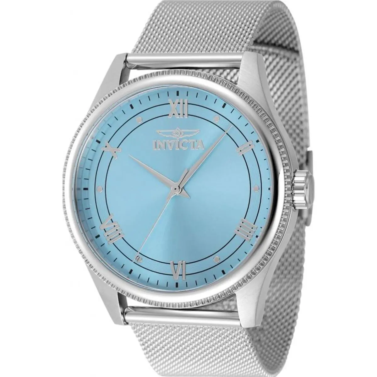 Invicta Men`s 48483 Celestial Quartz 3 Hand Light Blue Dial Watch
