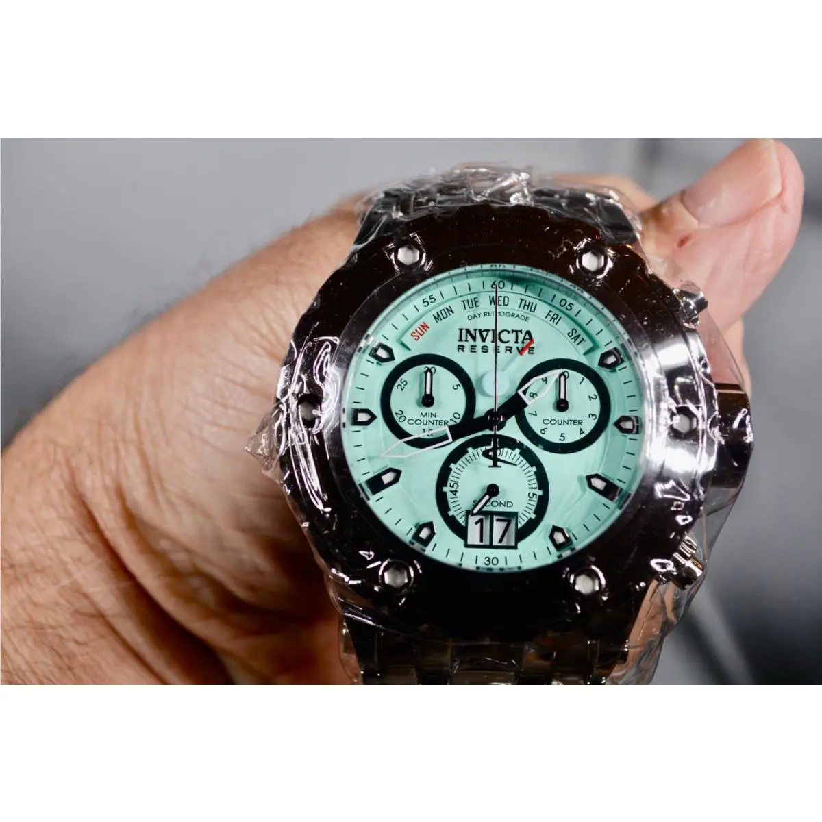 Invicta Reserve 52mm Subaqua Specialty Quartz Turquoise Dial Watch Model 43312