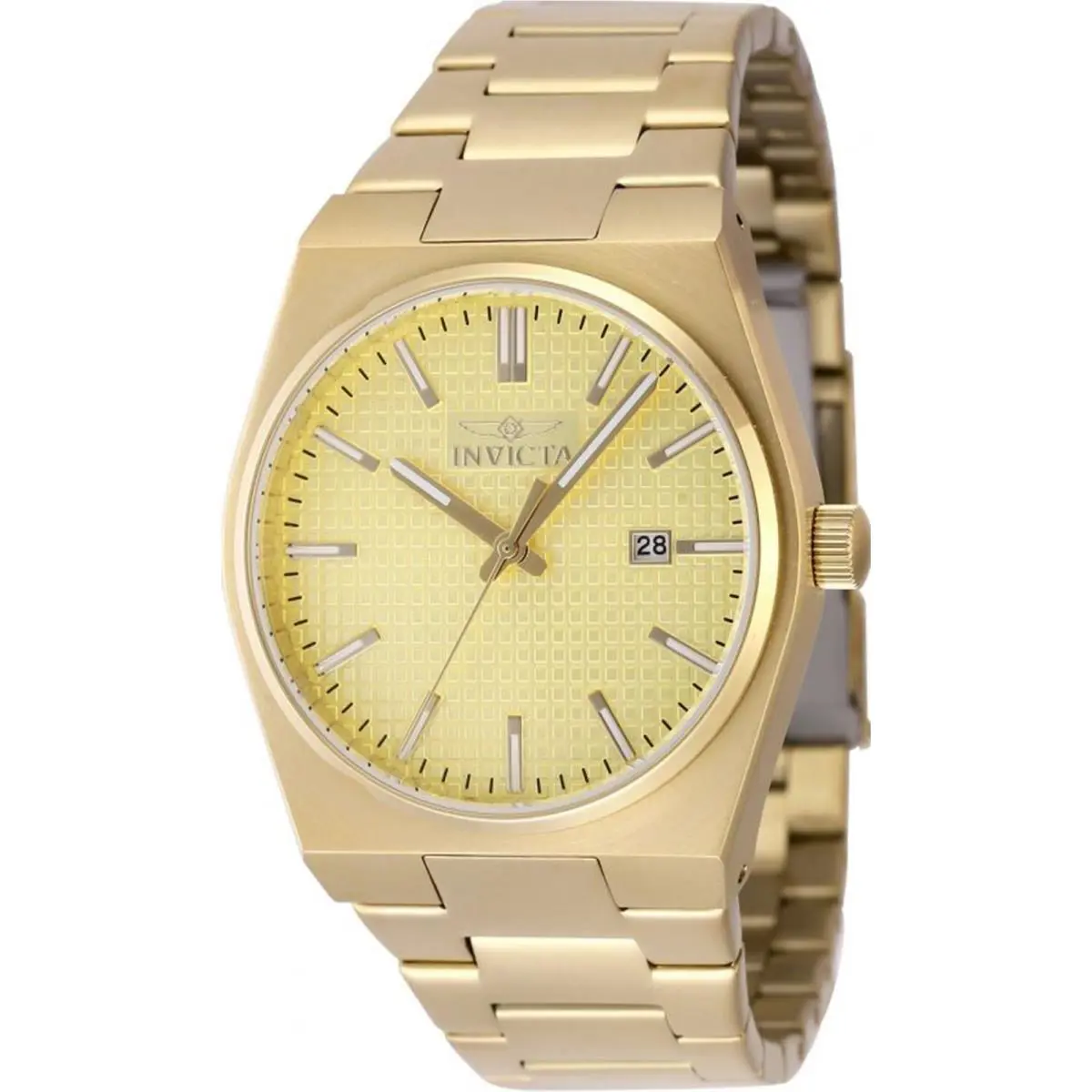 Invicta Men`s 48398 Speedway Quartz 3 Hand Gold Dial Watch