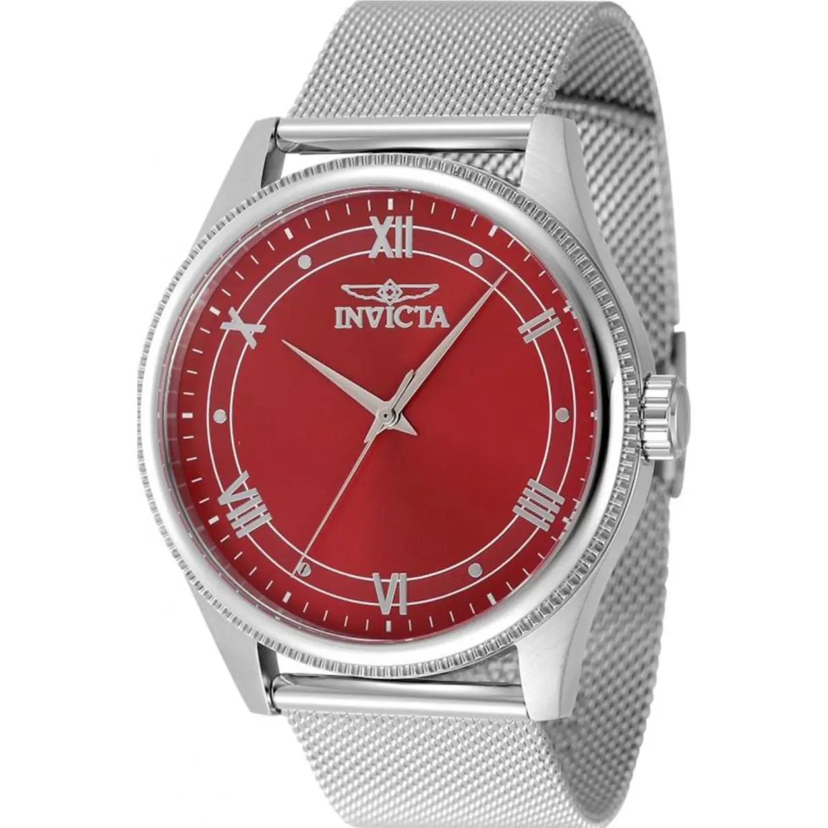 Invicta Men`s 48484 Celestial Quartz 3 Hand Red Dial Watch