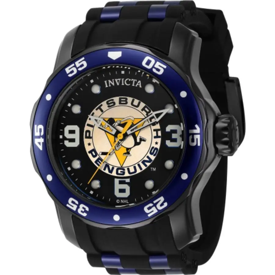 Invicta 42646 Nhl Black Dial 48 mm Men`s Watch