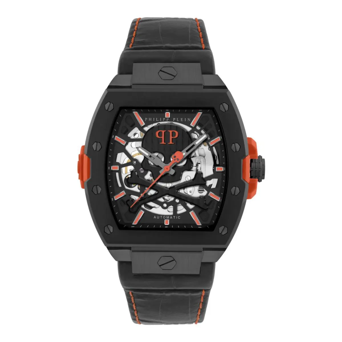 Philipp Plein Mens Black 44mm Strap Fashion Watch
