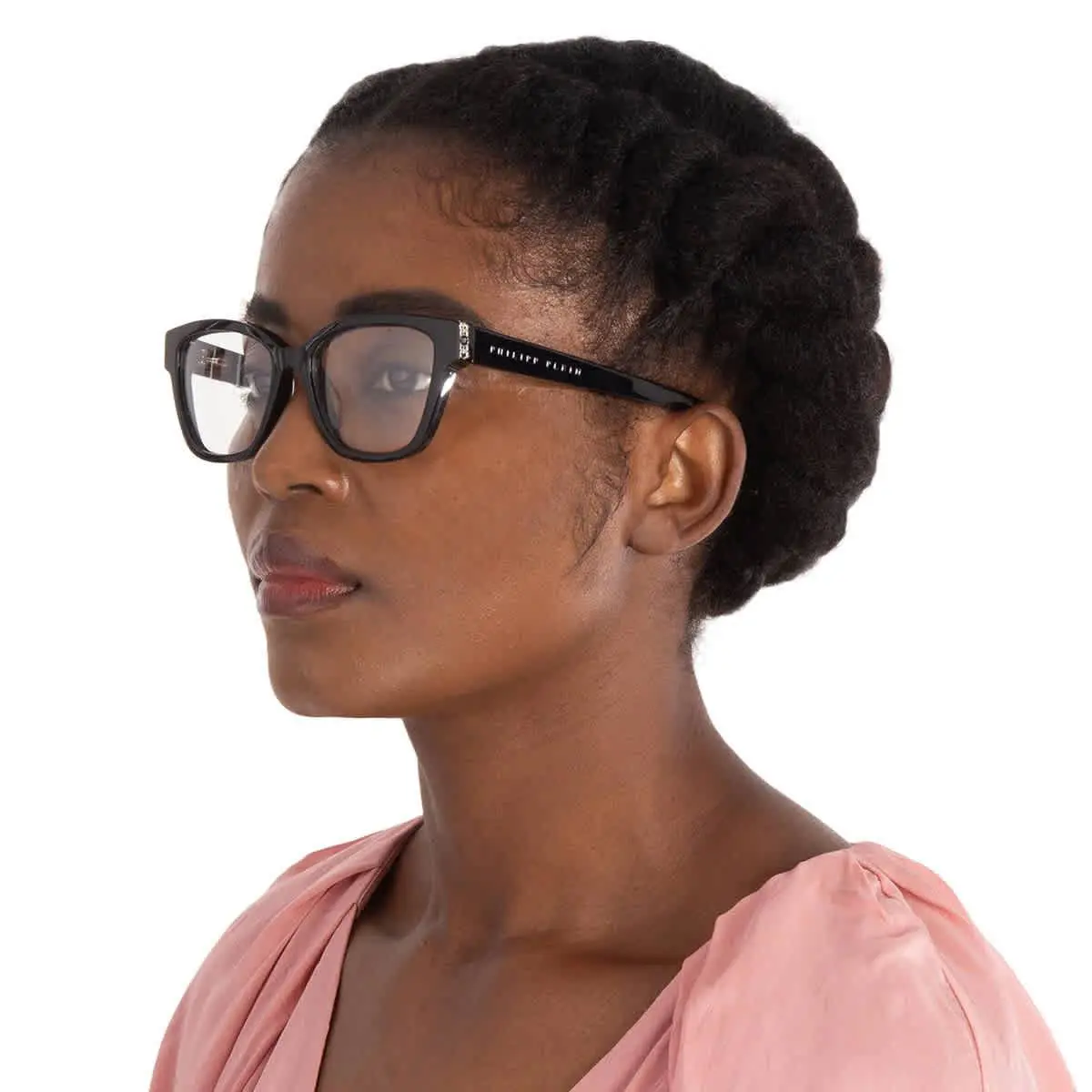 Philipp Plein Demo Cat Eye Ladies Eyeglasses VPP034S 0700 53 VPP034S 0700 53