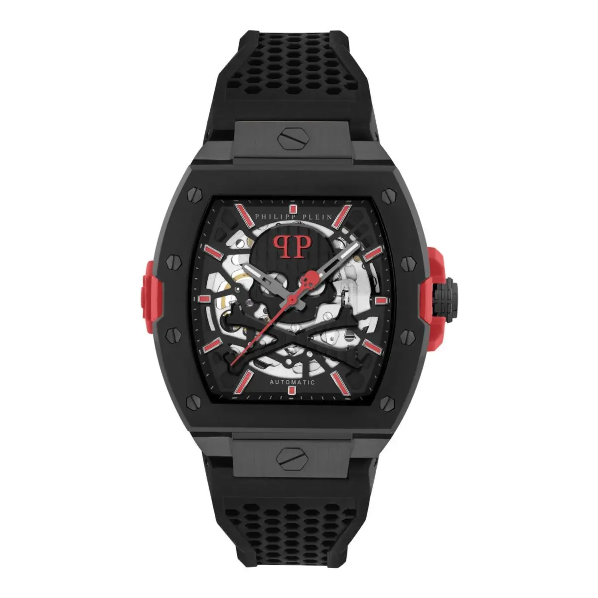 Philipp Plein Mens Black 44mm Strap Fashion Watch