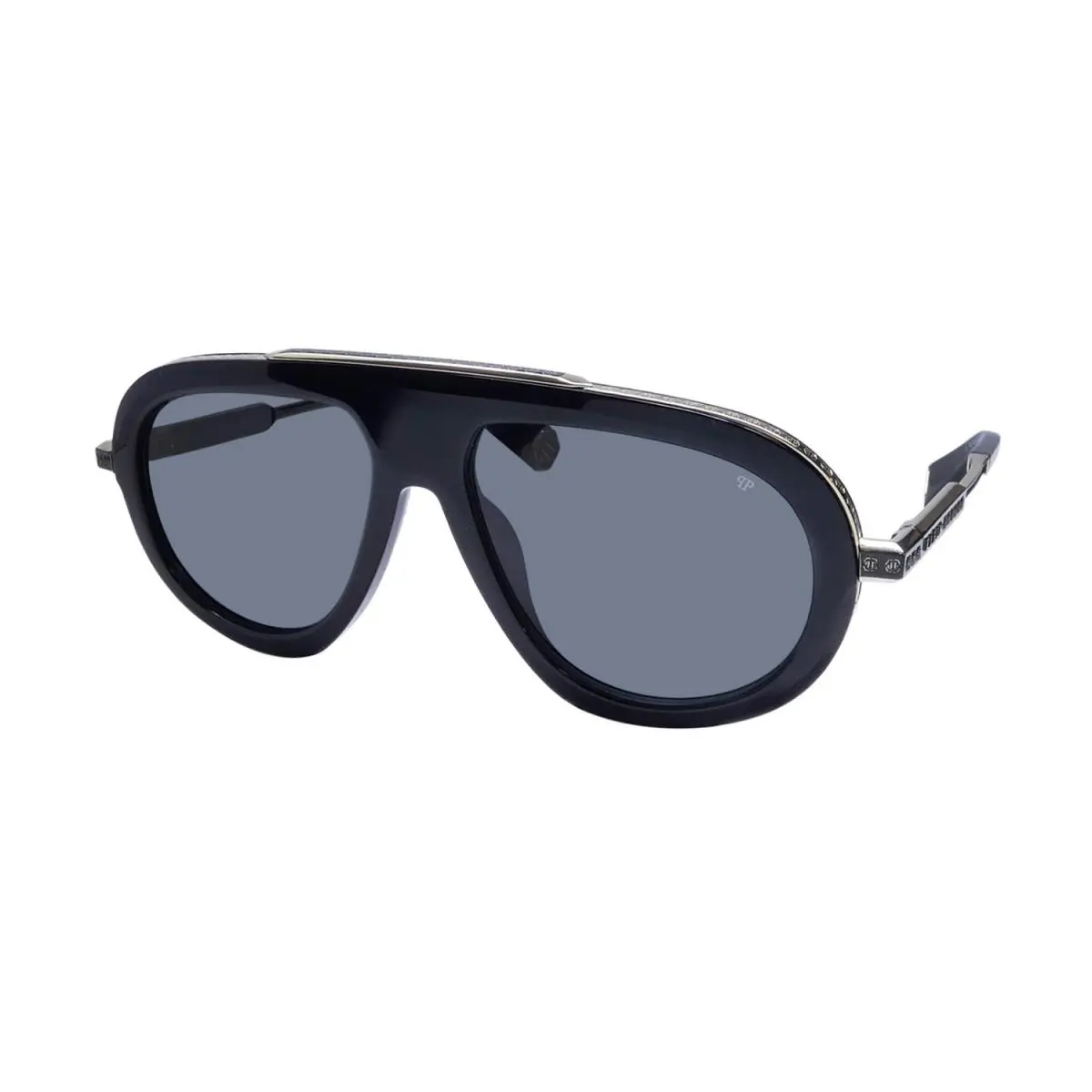 Philipp Plein SPP151 Plein Legacy Sunglasses Plastic Pilot 57-16-145 0700