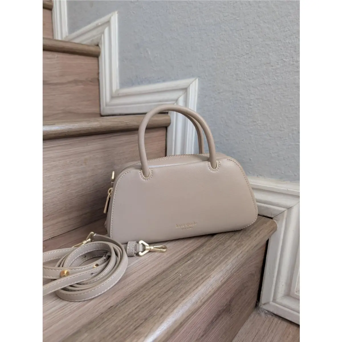 Kate Spade KL576 Grace Mini Bag Top Handle Crossbody In Taupe