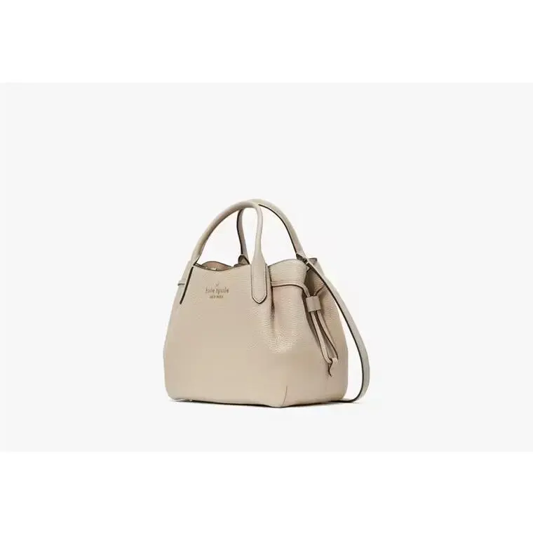 Kate Spade Leather Small Dumpling Satchel W/crossbody Strap-sand/beige