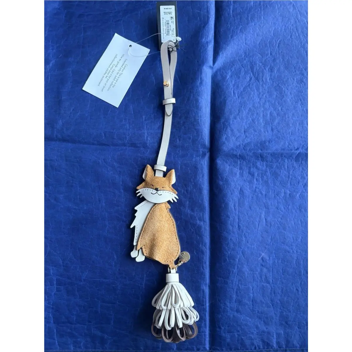 Kate Spade KN373 Critters Fox Bag Charm IN Biscotti/multi