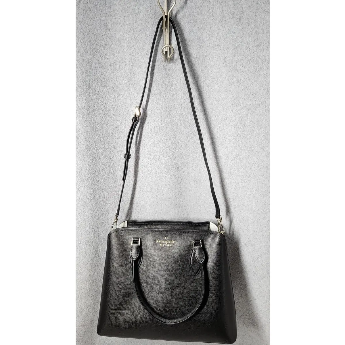 Kate Spade Large Satchel Womens Black Darcy WKR00437 Handbag Tote Purse