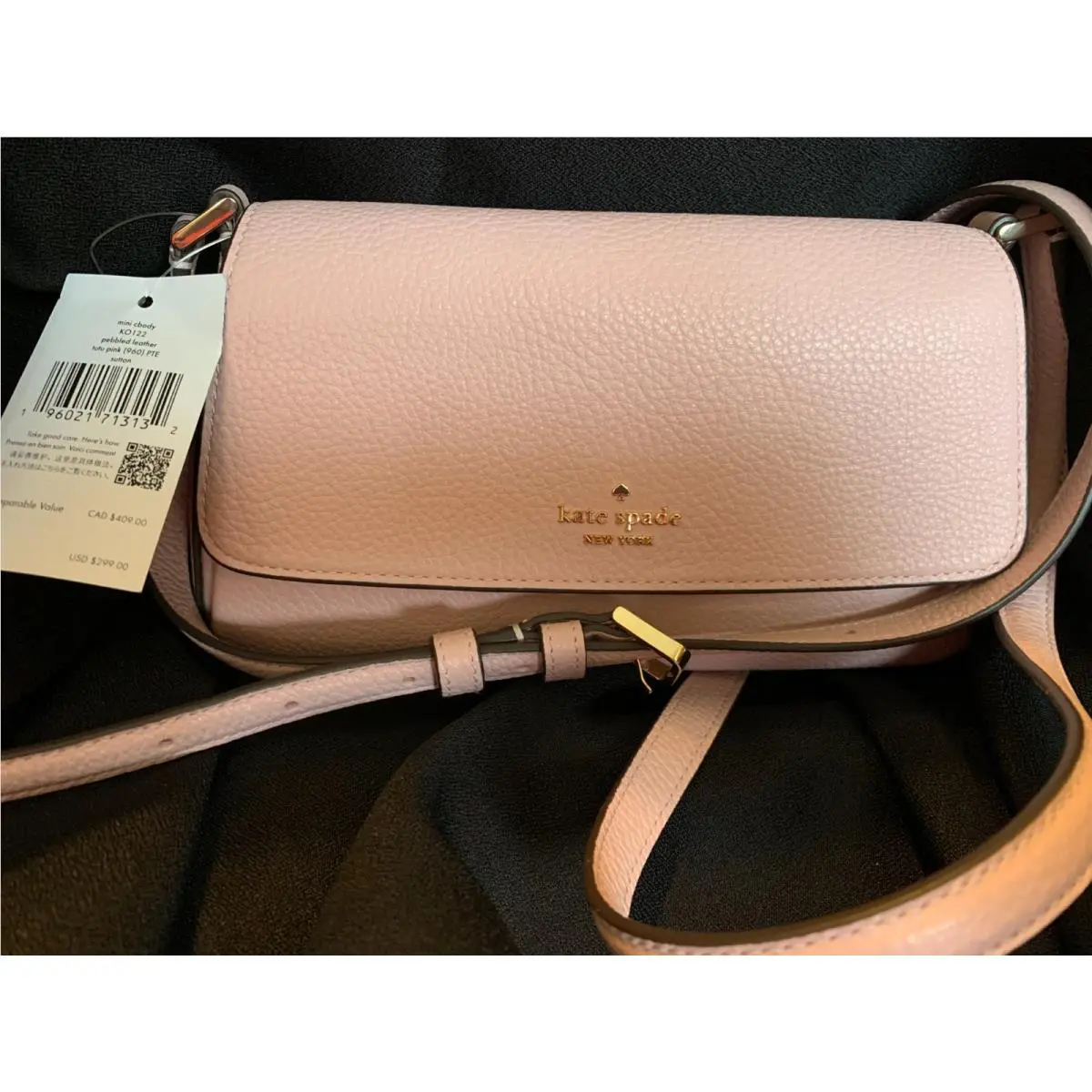Kate Spade Sutton Mini Crossbody Tutu Pink Refined Grain Leather
