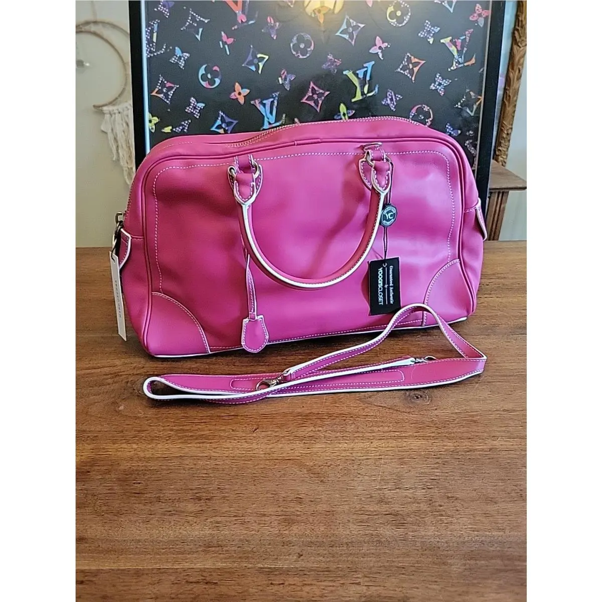 Marc Jacobs Venetia Hand Bag Fushia 80320 Pink