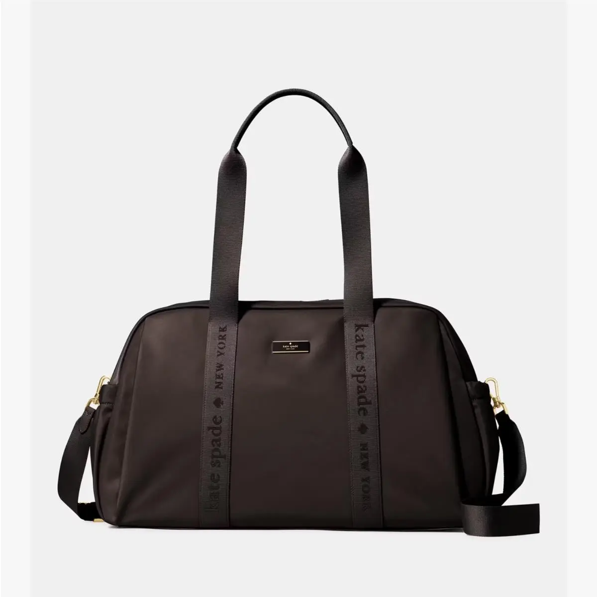 Kate Spade New York Carter Nylon Large Travel Bag in Hot Fudge Brown