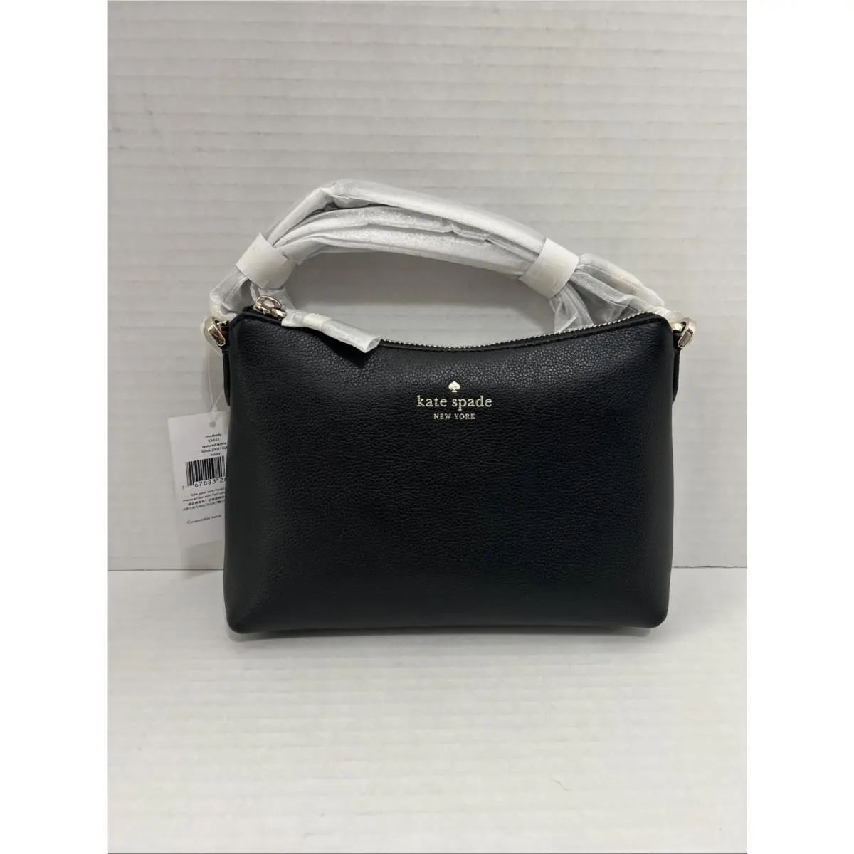Kate Spade Crossbody Bailey Bag Black Leather New and Handle Wraps