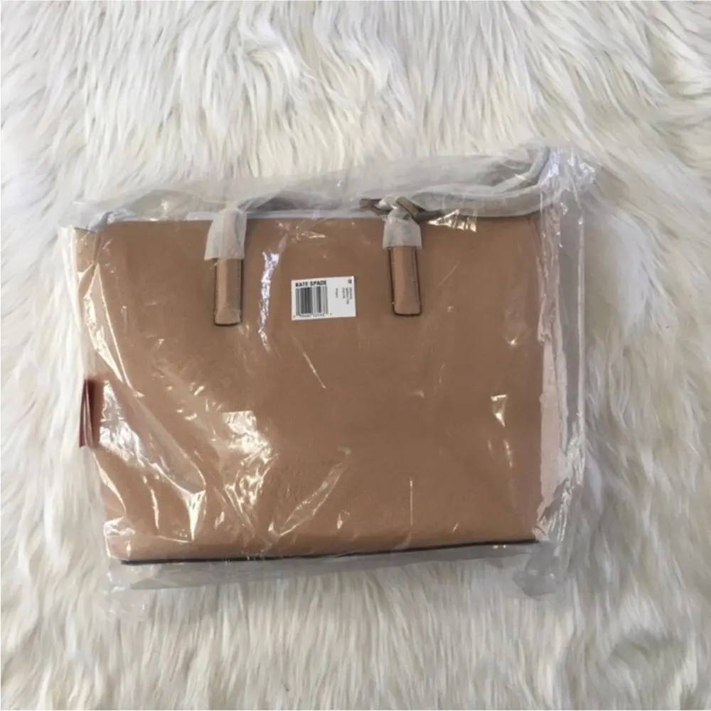 New Kate Spade Margaux Large Tote Refined Grain Leather Light Fawn
