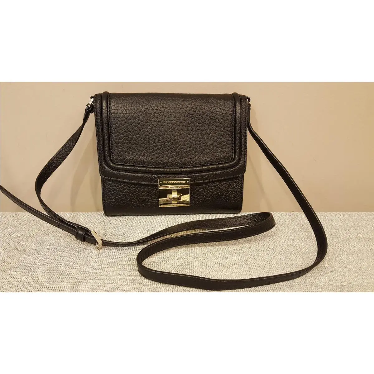 Kate Spade Everett Way Merrick Crossbody Handbag Leather Black