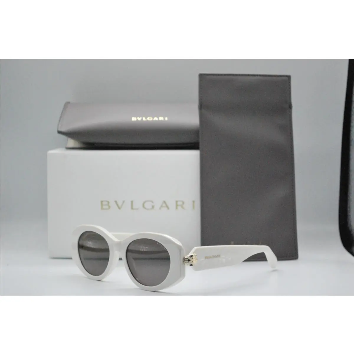 Bvlgari BV40007I 25A Ivory Smoke Sunglasses Frame RX 52-19