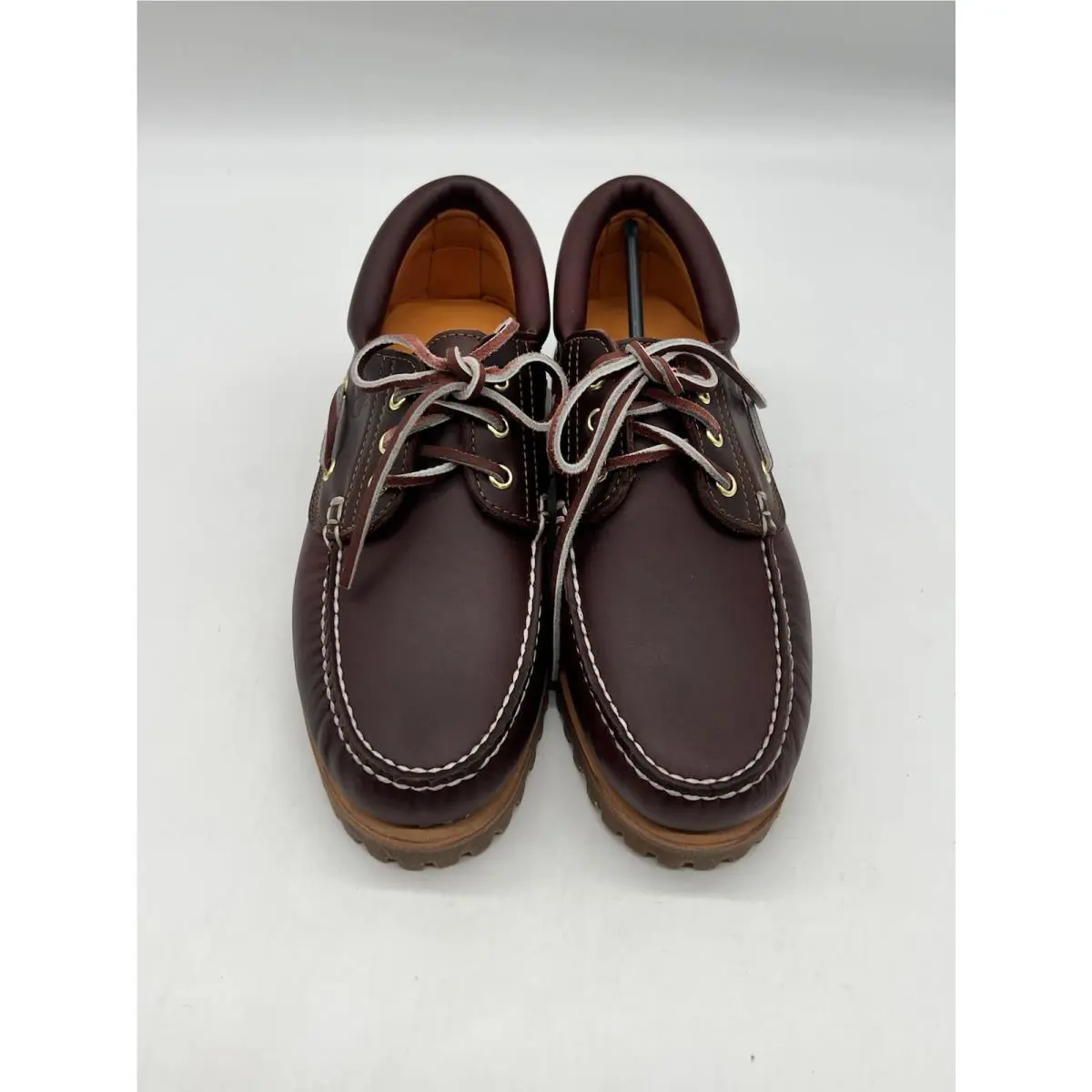 Timberland shoes - Timberland 3 Eye Lug Handsewn Boat Shoe - 50009 - Burgundy 2