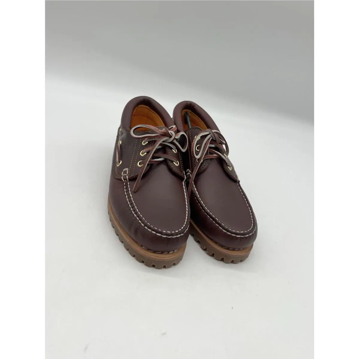Timberland shoes - Timberland 3 Eye Lug Handsewn Boat Shoe - 50009 - Burgundy 4