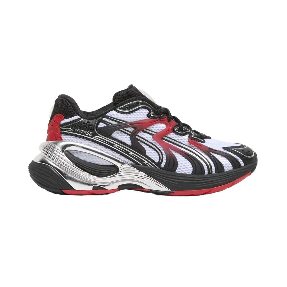 Puma Inverse Pumatechx Lace Up Womens White Sneakers Casual Shoes 40526301 - White