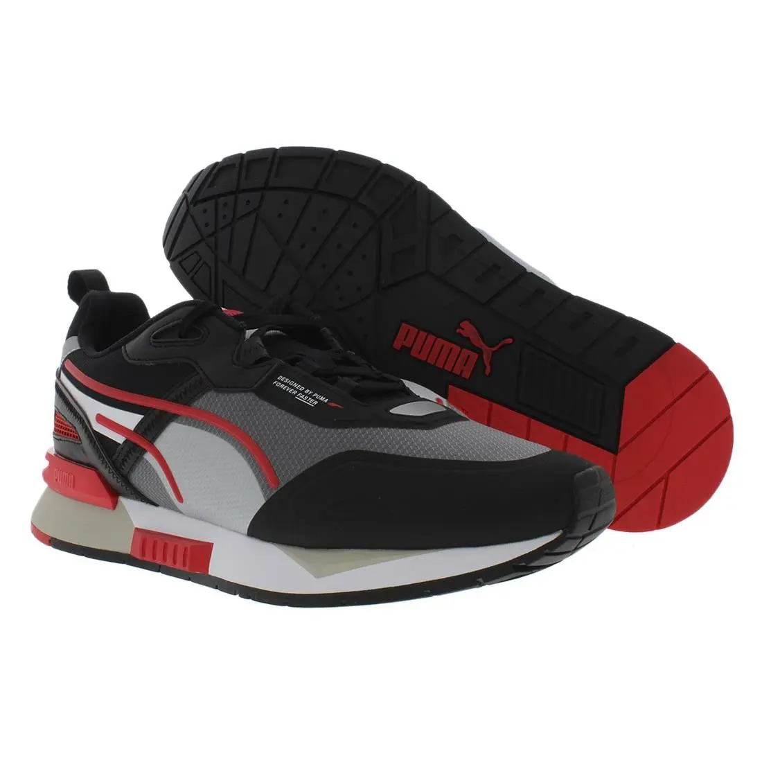 Puma shoes - Black/Red/White, Main: Black 4