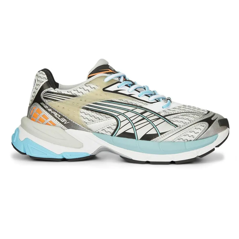 Puma Velophasis Phased Lace Up Mens Grey Sneakers Casual Shoes 38936501 - Grey