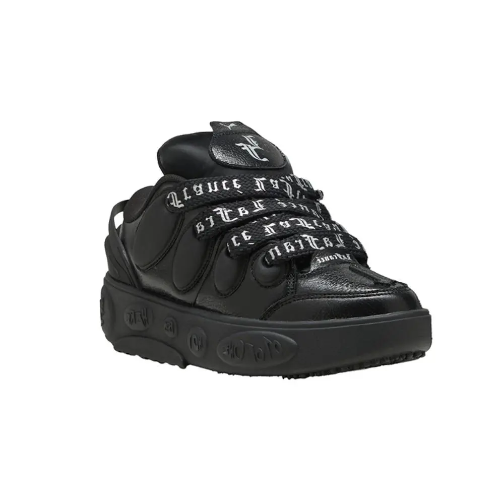 Puma shoes - PUMA La Francé Black Chrome Lace Up  Youth - 31134001 - Black 0
