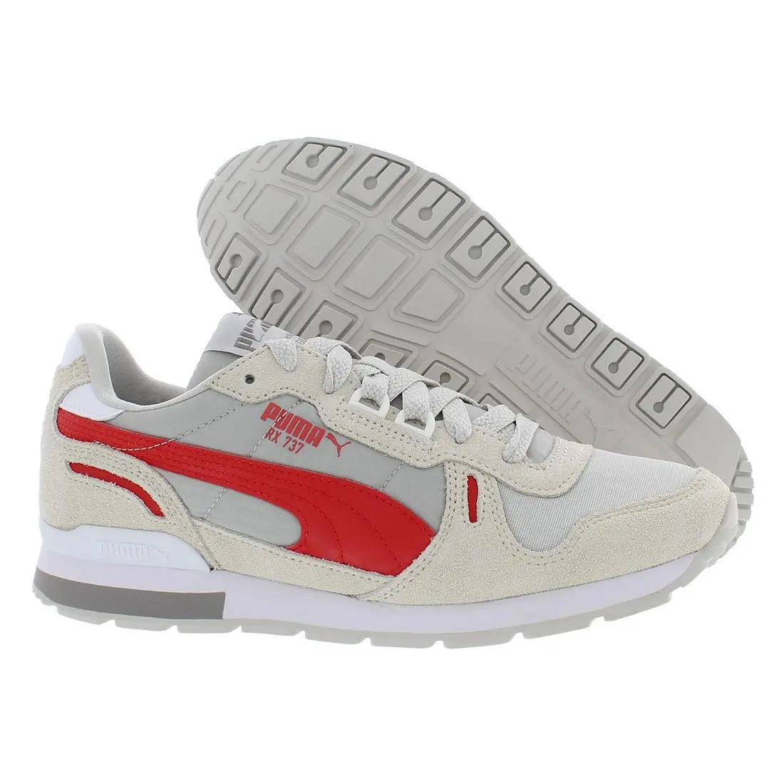Puma Rx 737 Og Mens Shoes Size 12 Color: Gray/vaporous Gray/orange
