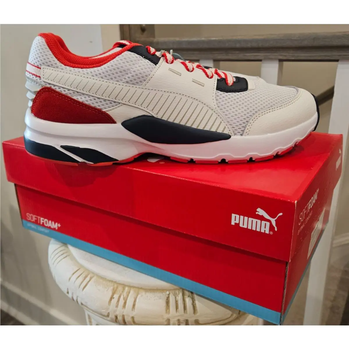 Puma shoes - PUMA Future - Future - 36950203 - Puma White / Peacoat / Red 10
