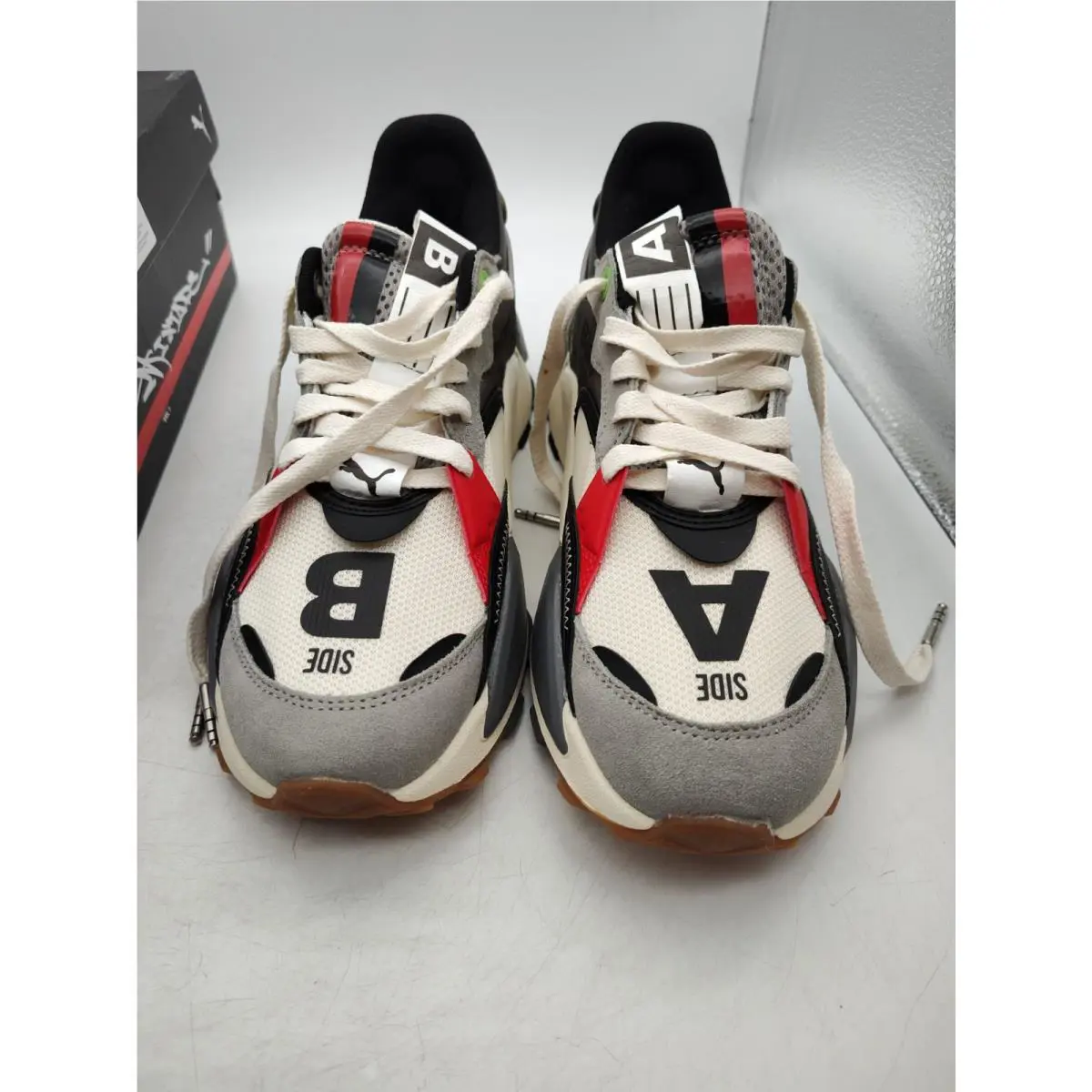 Puma shoes - PUMA RS-XL - RS-XL CASSETTE TAPE - DARK GRAY / IVORY / BLACK / RED (UPC: 196857592772) 0