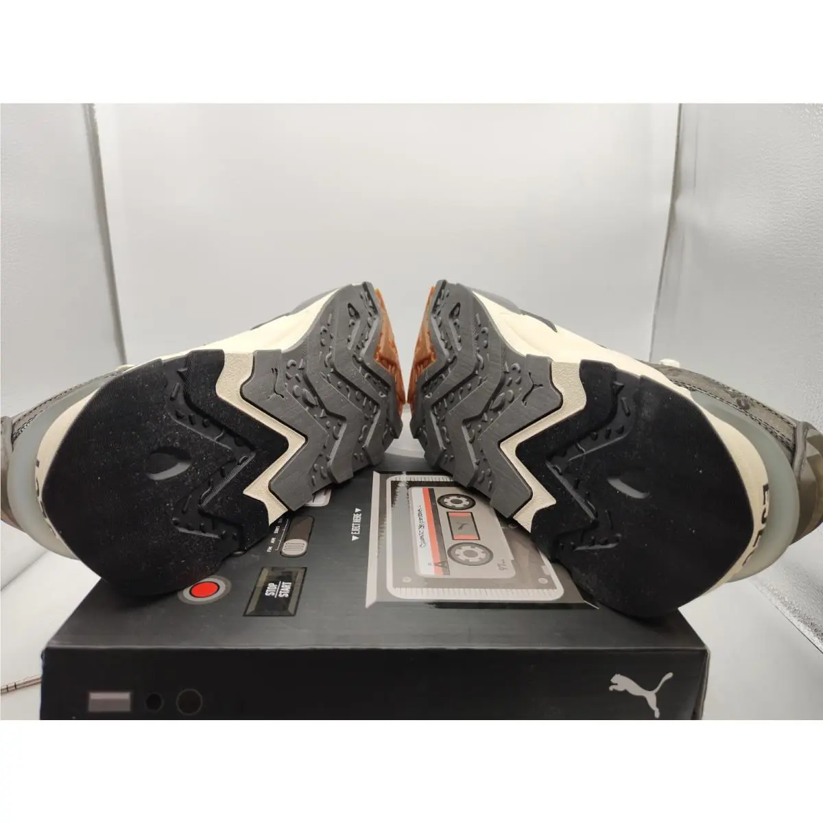 Puma shoes - PUMA RS-XL - RS-XL CASSETTE TAPE - DARK GRAY / IVORY / BLACK / RED (UPC: 196857592772) 8