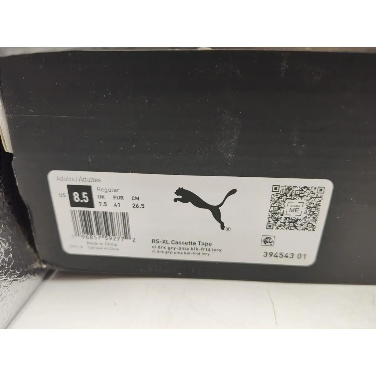 Puma shoes - PUMA RS-XL - RS-XL CASSETTE TAPE - DARK GRAY / IVORY / BLACK / RED (UPC: 196857592772) 3