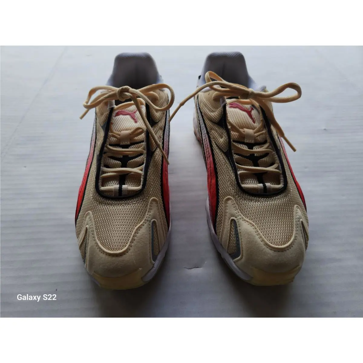 Puma shoes - PUMA Inhale - Inhale - Beige, Red and Black 6