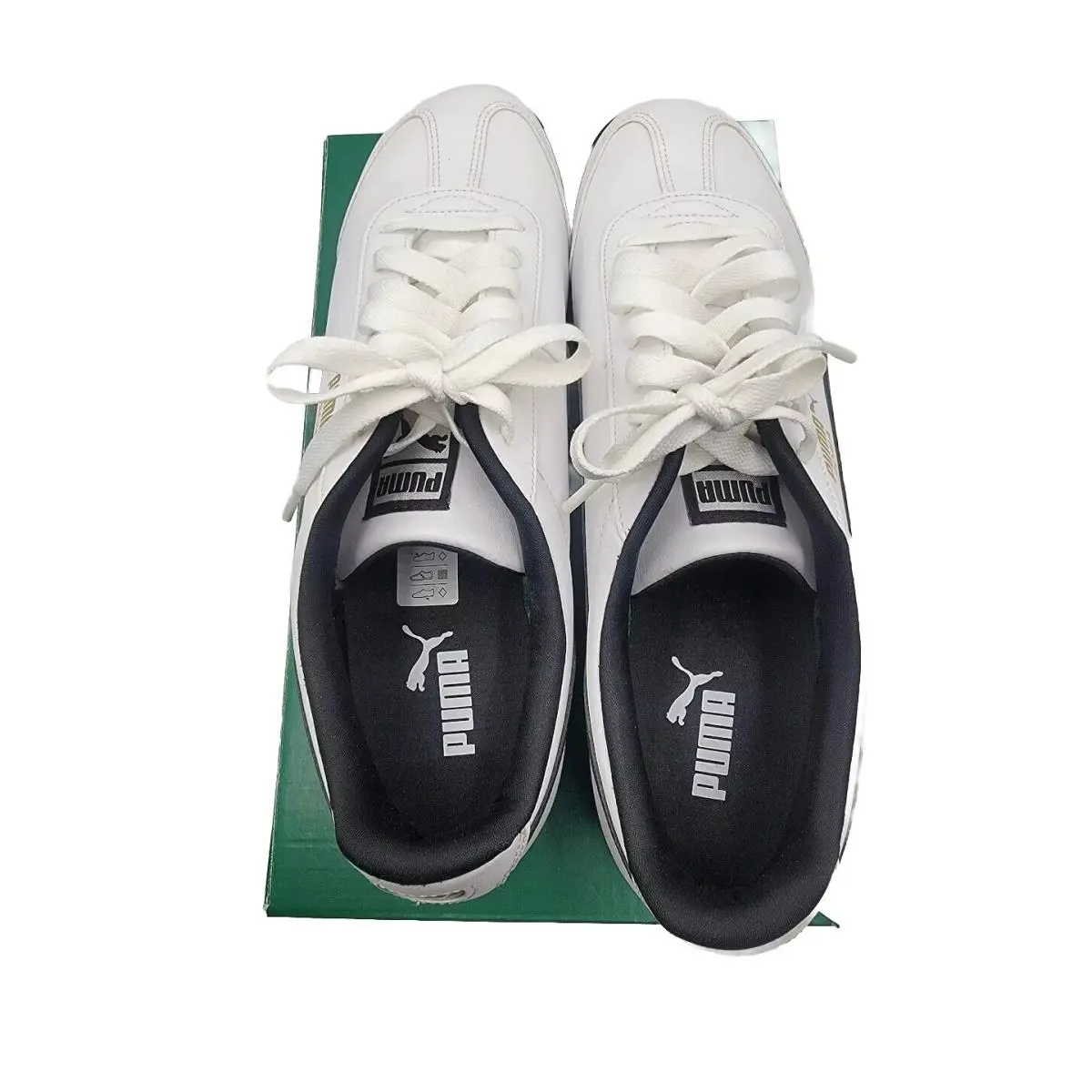 Puma shoes - PUMA Roma - Roma - 353572-04 - White-Black 4